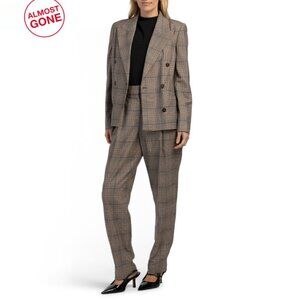 BRUNELLO CUCINELLI Beige/Brown Made In Italy Virgin Wool Blend Jacket